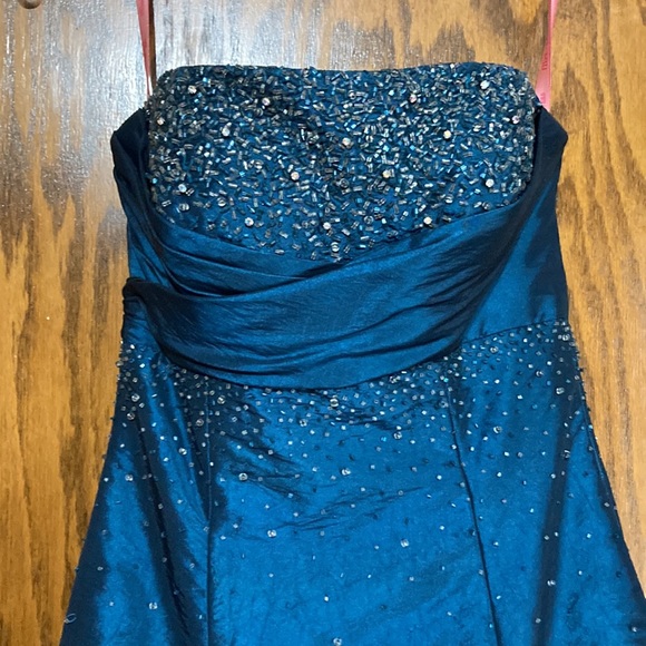 Midnight Blue Prom Dress (princess style) - Picture 7 of 11